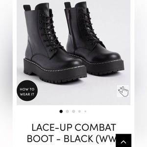 Torrid size 12 NEVER WORN black zip up boots